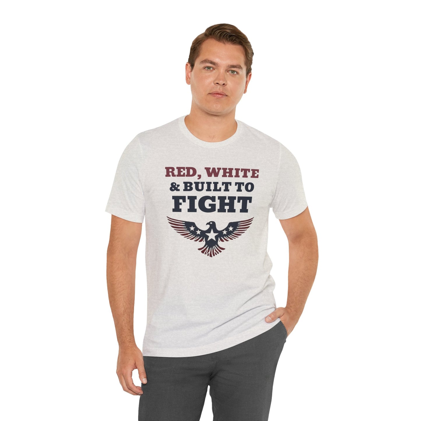 Patriotic Tee - Built to Fight Unisex Jersey Short Sleeve