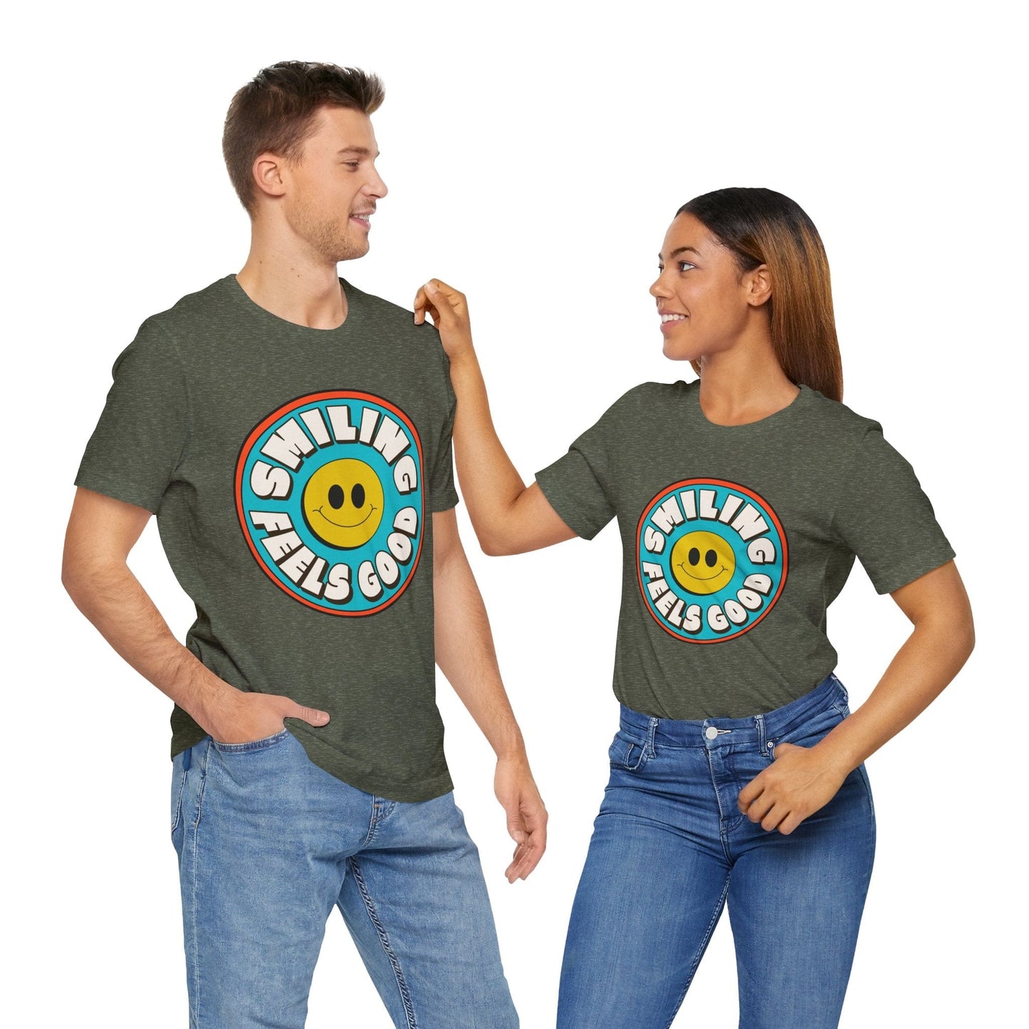 Smile Reminder T-Shirt / Smiling Feels Good