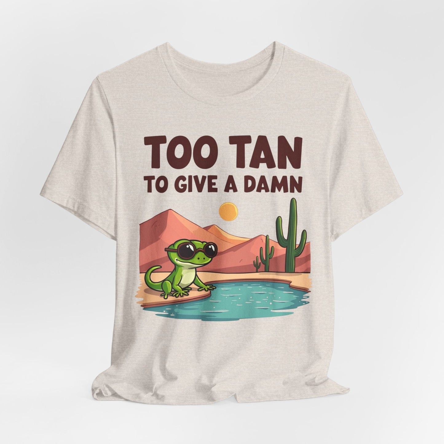 Too Tan Unisex Jersey T-Shirt - Fun Summer Graphic T-Shirt