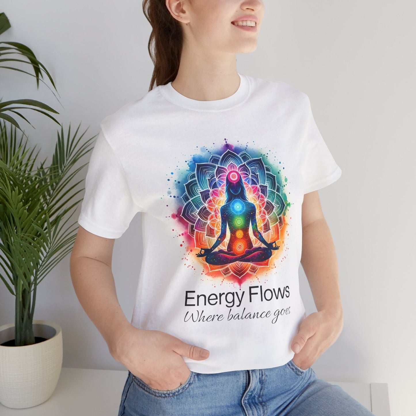 Energy Flows Meditation Shirt | Calm & Balanced Vibes Tee