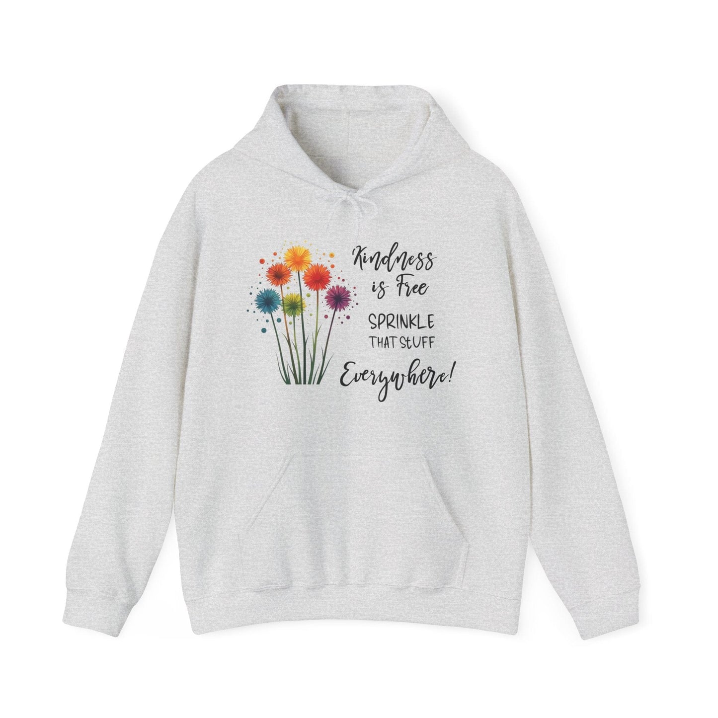 Kindness is Free Floral Hoodie | Cozy & Inspirational