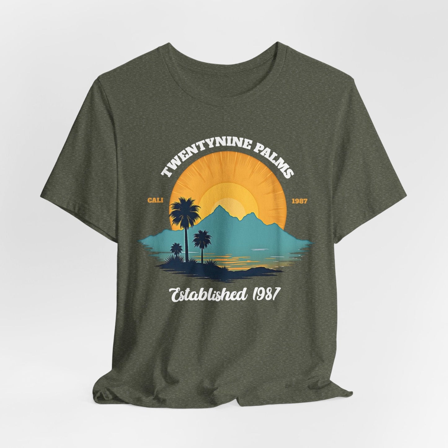 Retro California Graphic T-Shirt- Twentynine Palms Established 1987