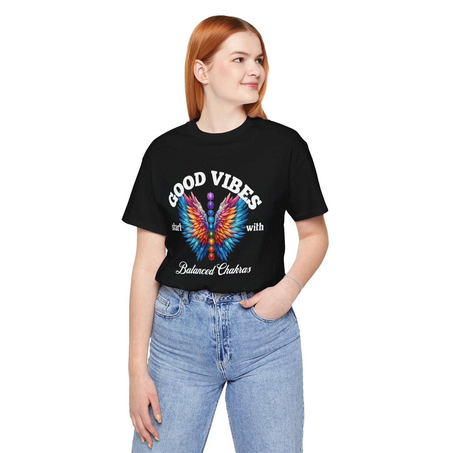 Good Vibes Balanced Chakras Unisex Jersey Tee