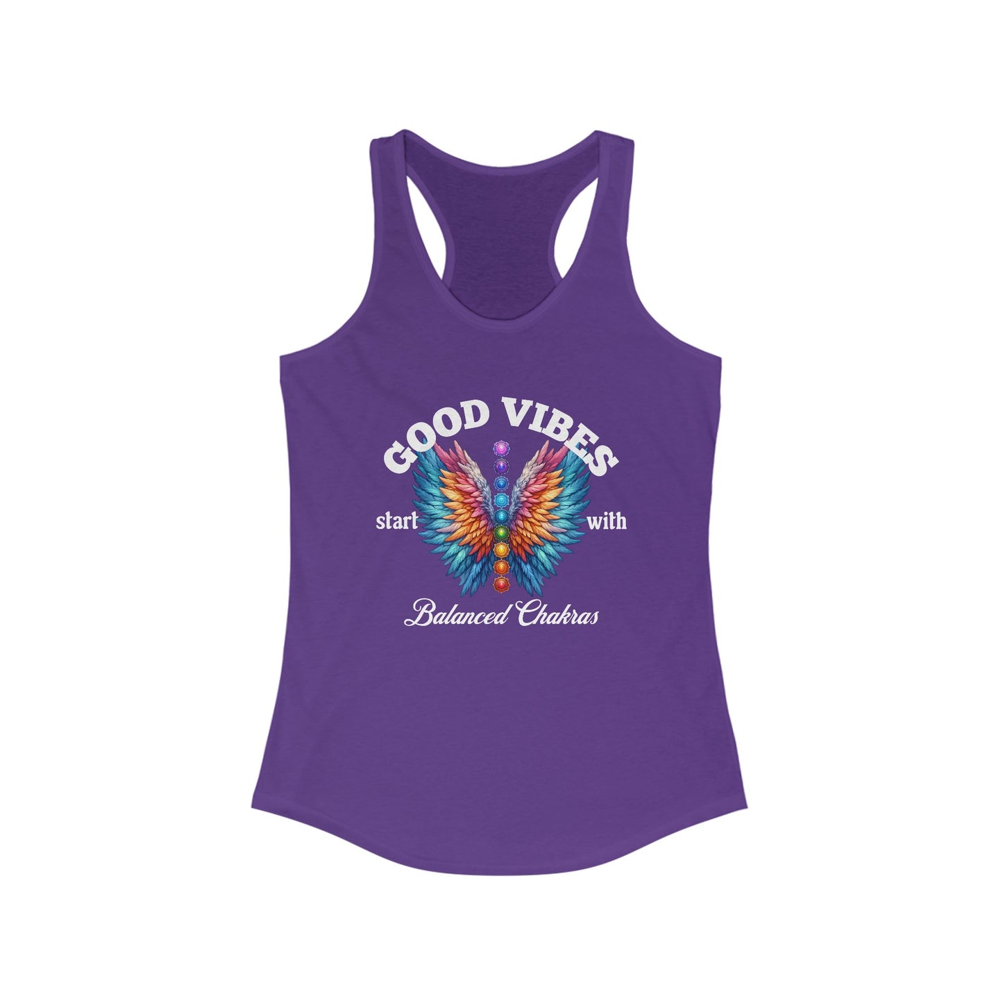 Good Vibes Chakra Balance Racerback Tank | Comfort & Energy