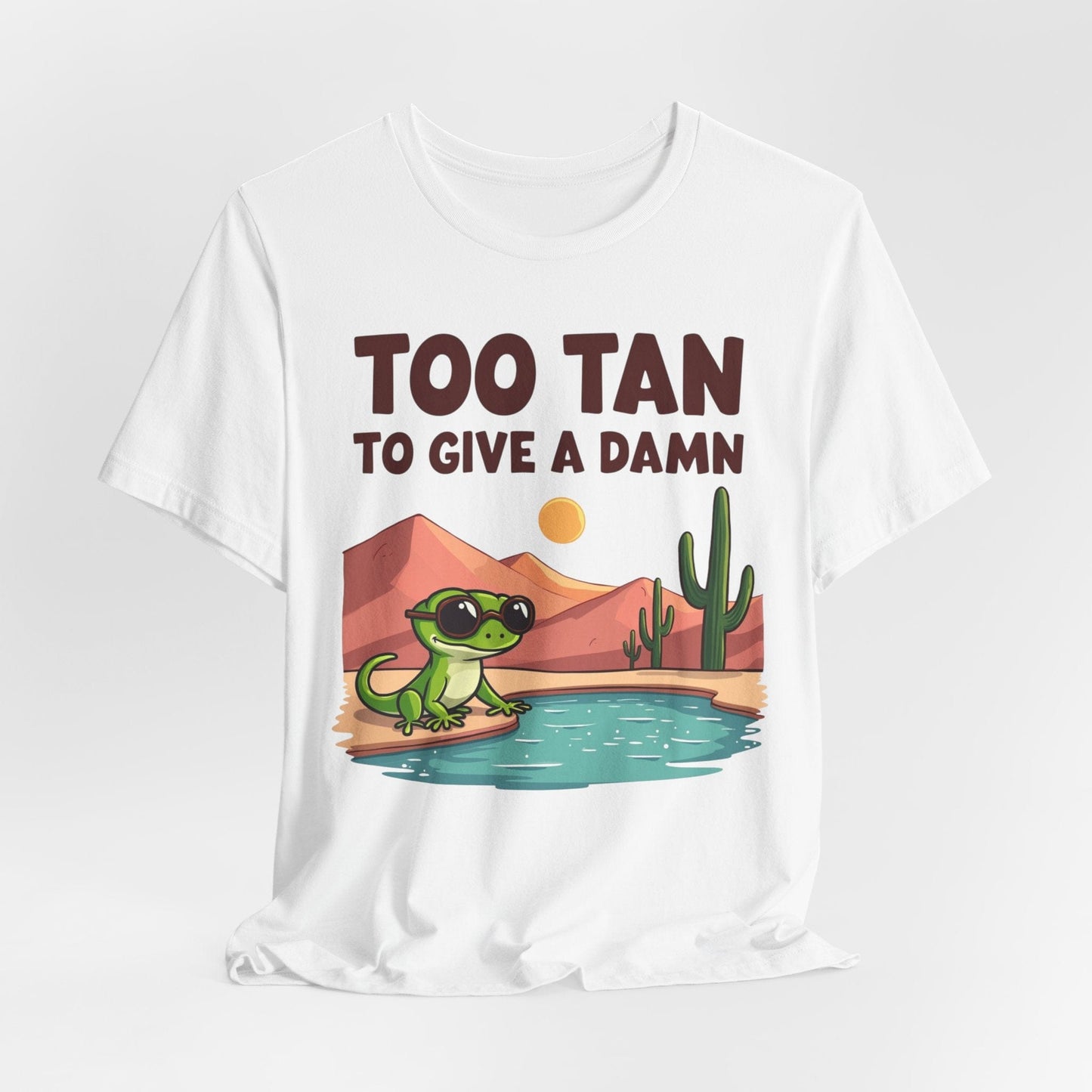 Too Tan Unisex Jersey T-Shirt - Fun Summer Graphic T-Shirt