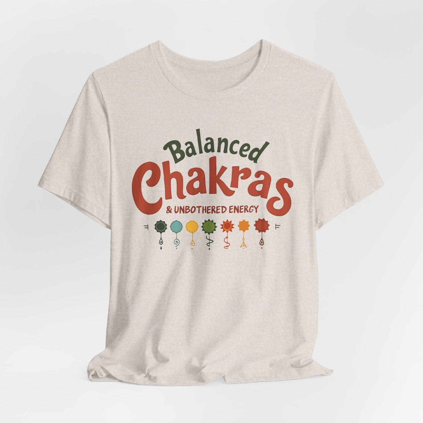 Balanced Chakras Short Sleeve Tee | Mindful Energy Design