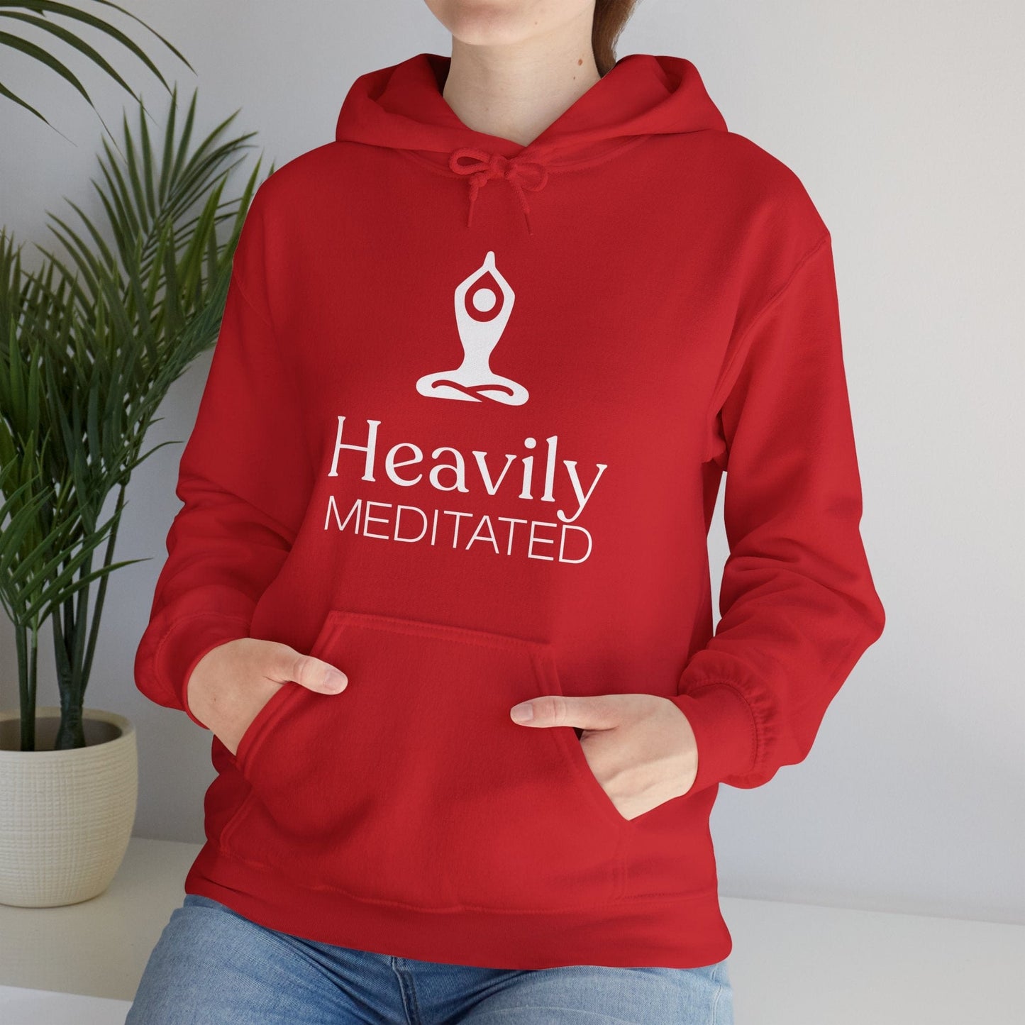 Heavily Meditated Unisex Hoodie - Cozy Spiritual Sweatshirt