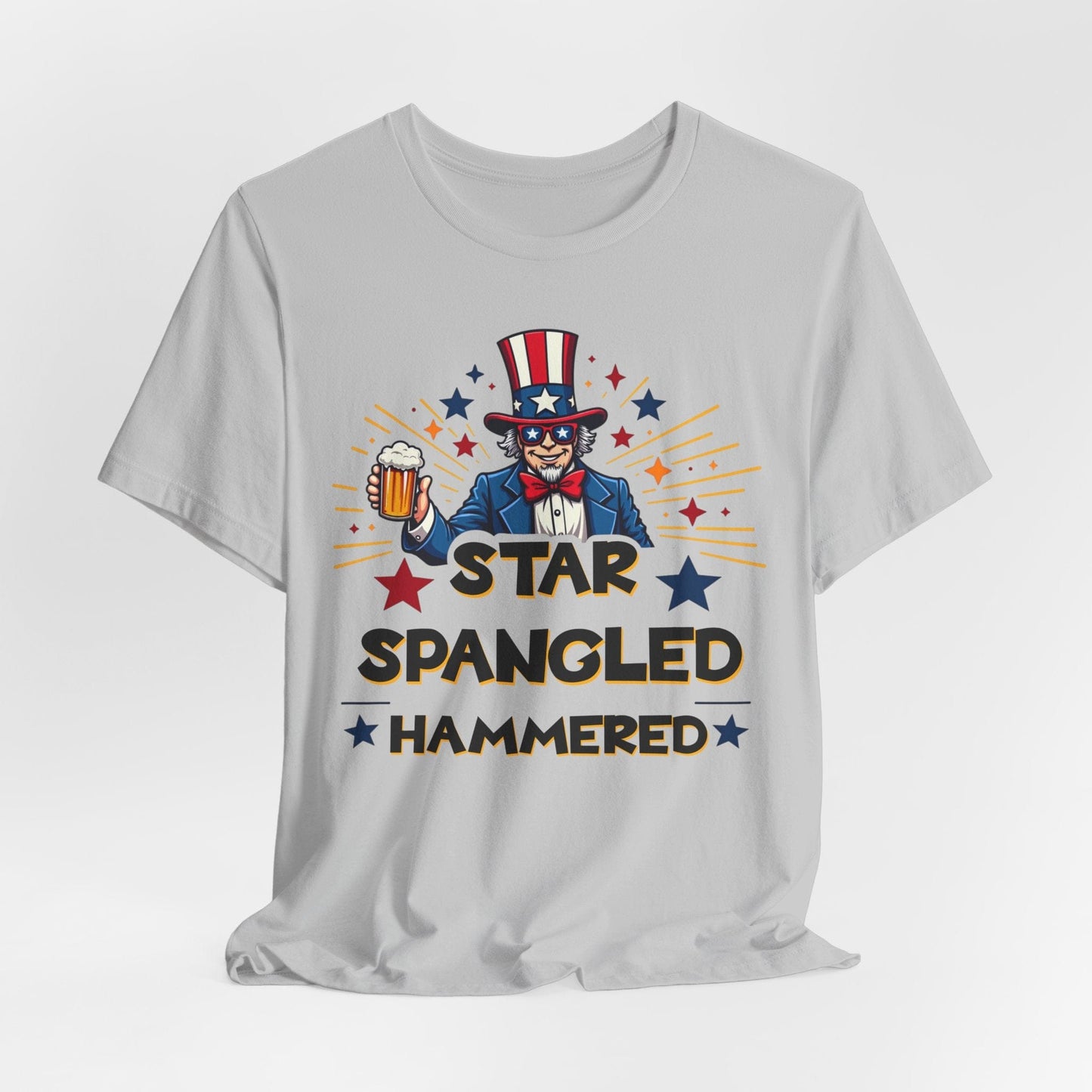 Star Spangled Hammered Unisex T-Shirt - Perfect for 4th of July Celebrations