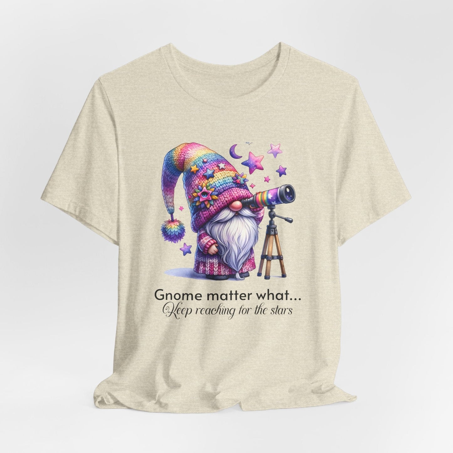 T-Shirt Gnome Matter What Keep Reaching for the Stars