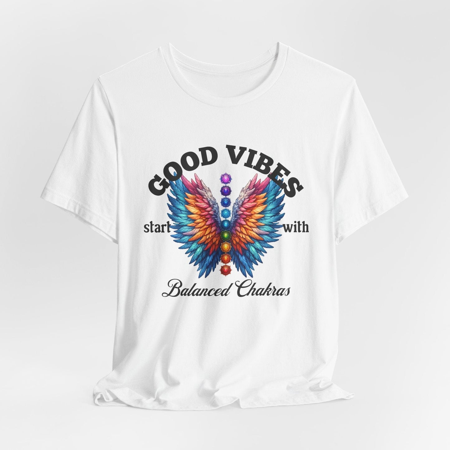 Good Vibes Balanced Chakras Unisex Jersey Tee