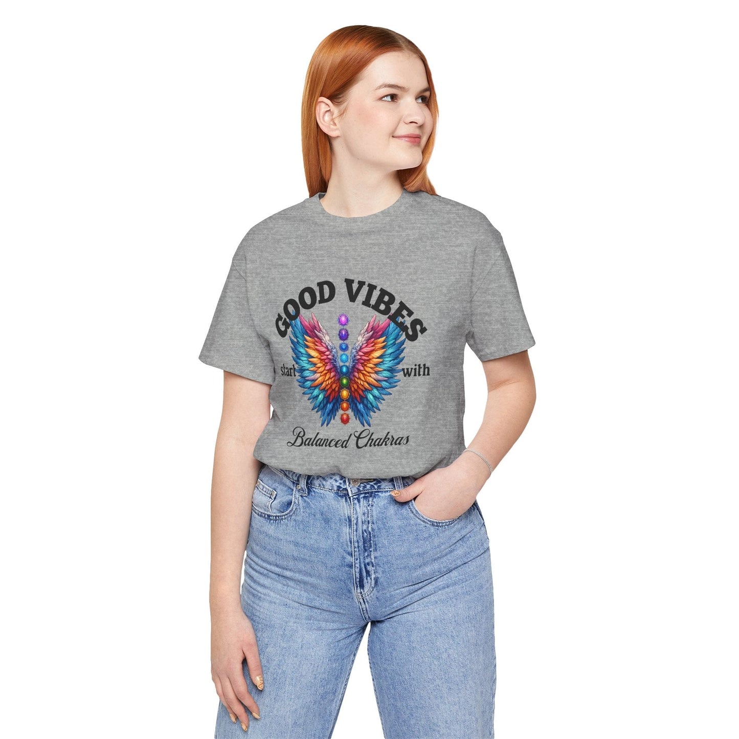 Good Vibes Balanced Chakras Unisex Jersey Tee