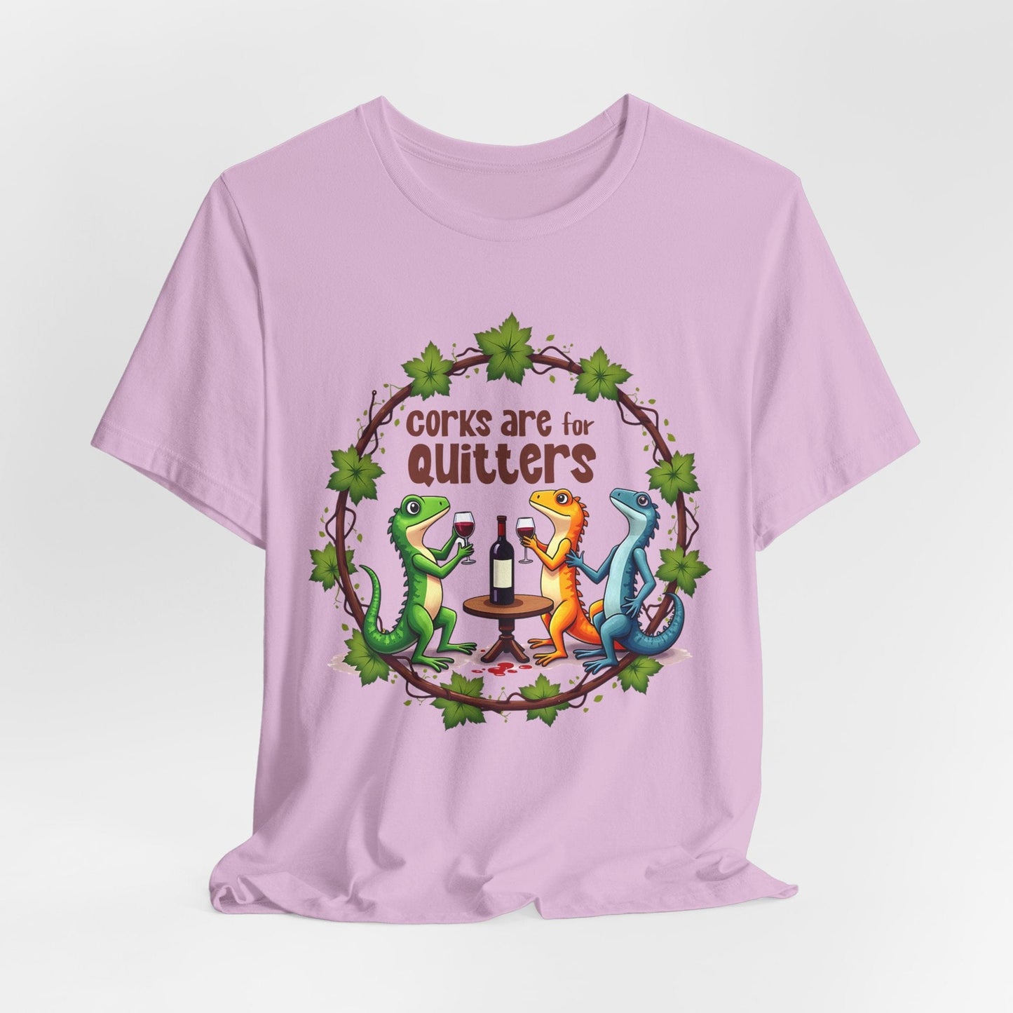 Wine Lover T-Shirt, Corks Are for Quitters T-Shirt