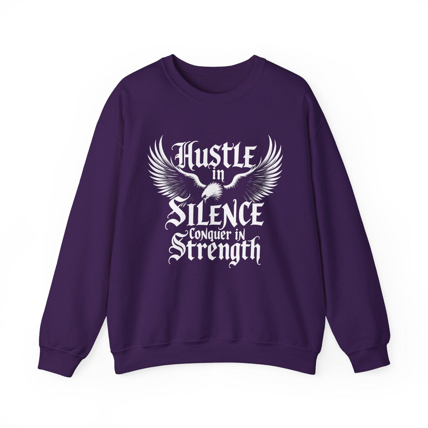 Inspirational Hustle Crewneck Sweatshirt | Motivational & Cozy