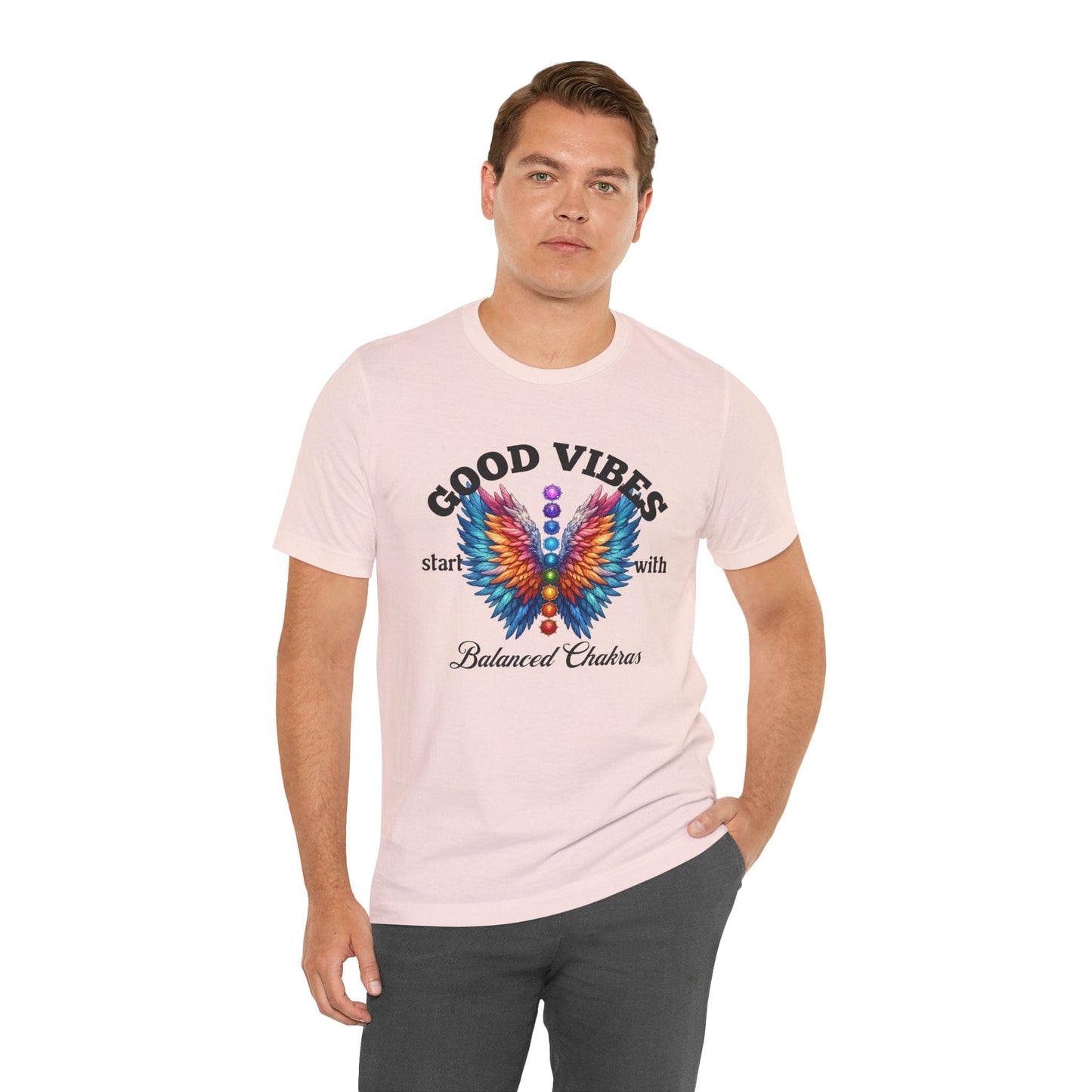 Good Vibes Balanced Chakras Unisex Jersey Tee