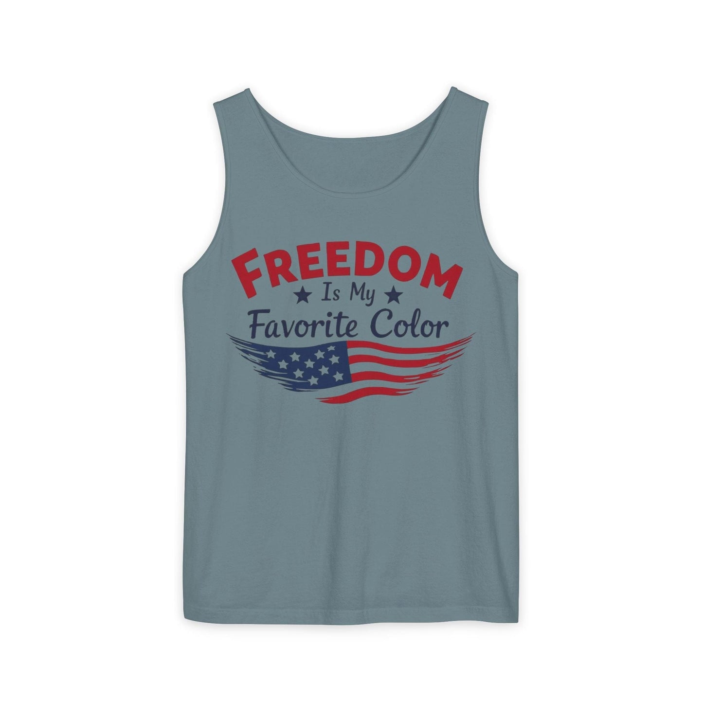 Freedom Is My Favorite Color Tank Top | Patriotic & Bold Design