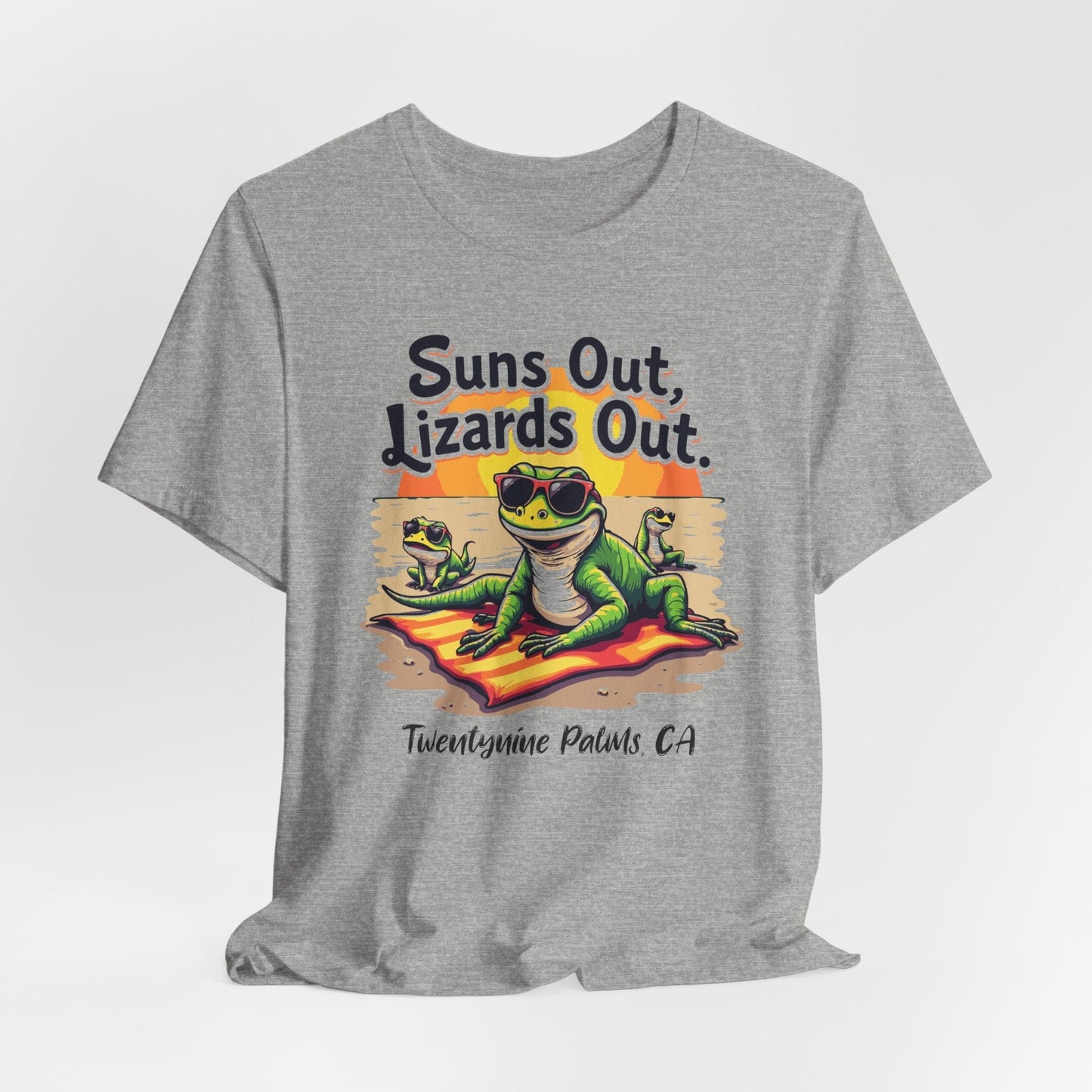 Suns Out Lizards Out Unisex T-Shirt - Fun Summer Vibe Shirt