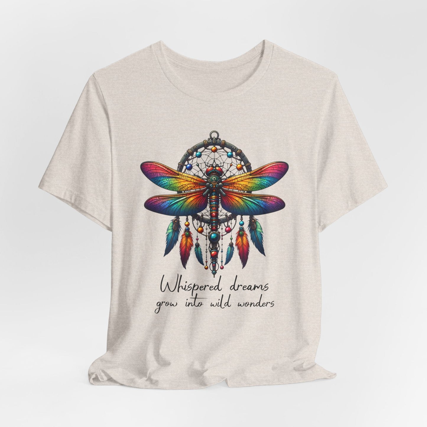 Dreamcatcher Dragonfly Jersey T-Shirt | Boho-Inspired Design