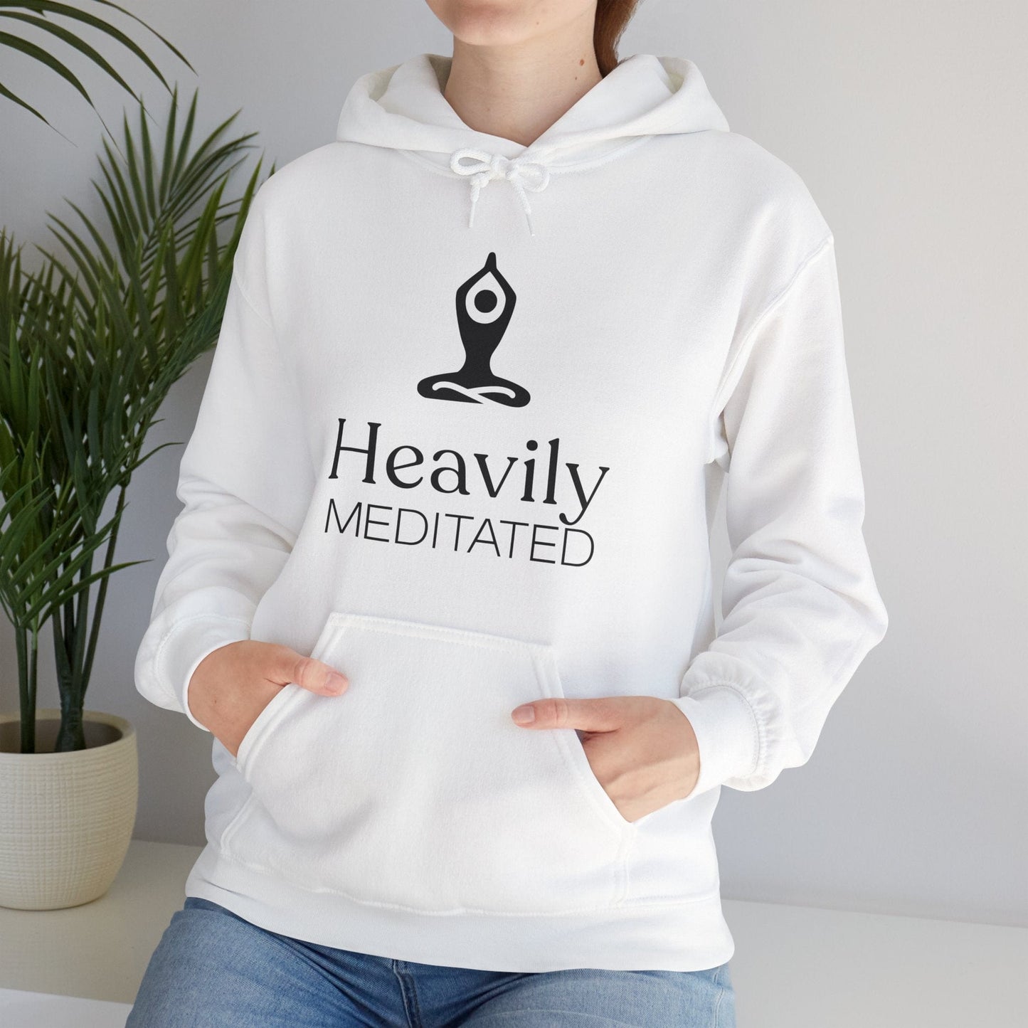 Heavily Meditated Unisex Hoodie - Cozy Spiritual Sweatshirt