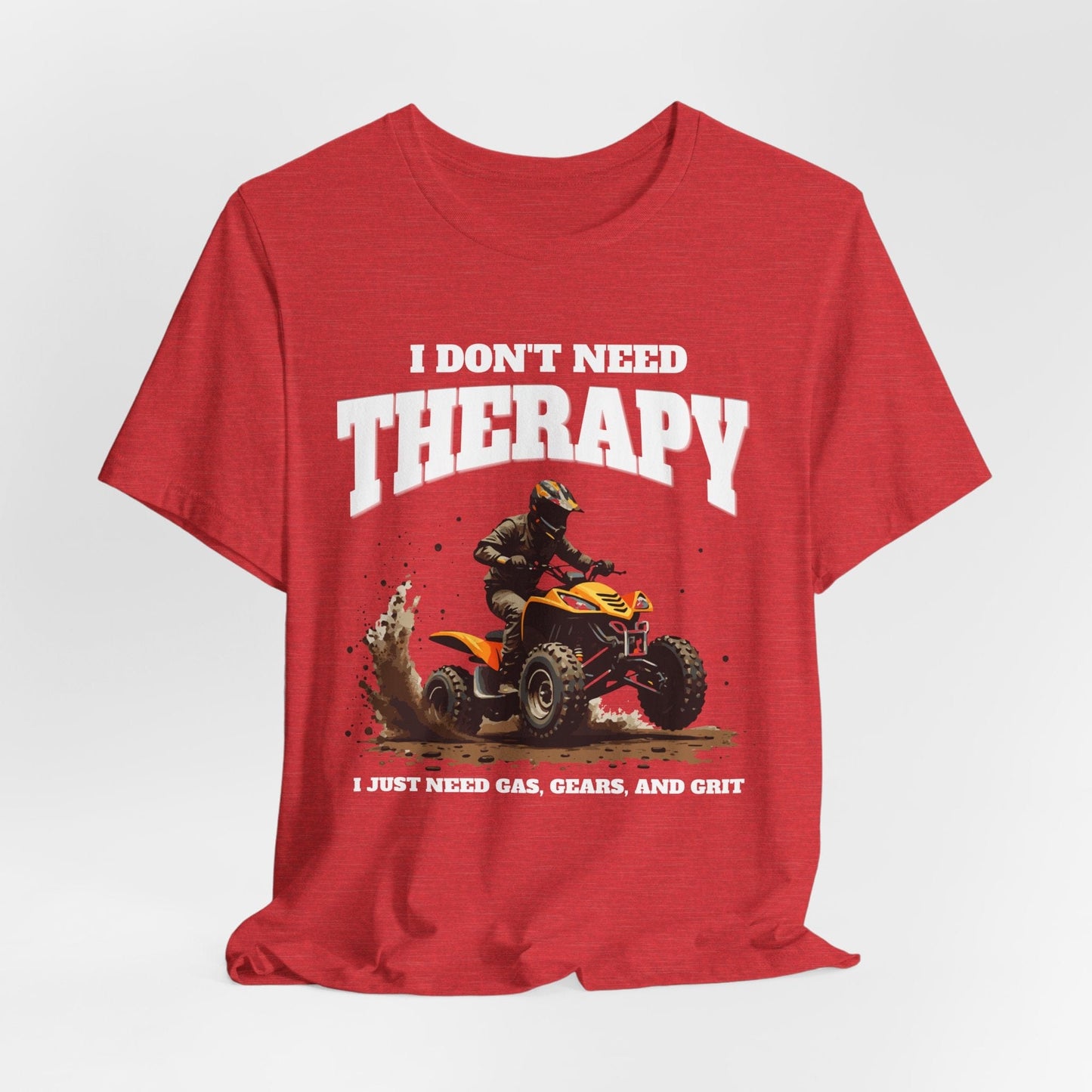 Men's Adventure Therapy T-Shirt- Gas, Gears, and Grit Design