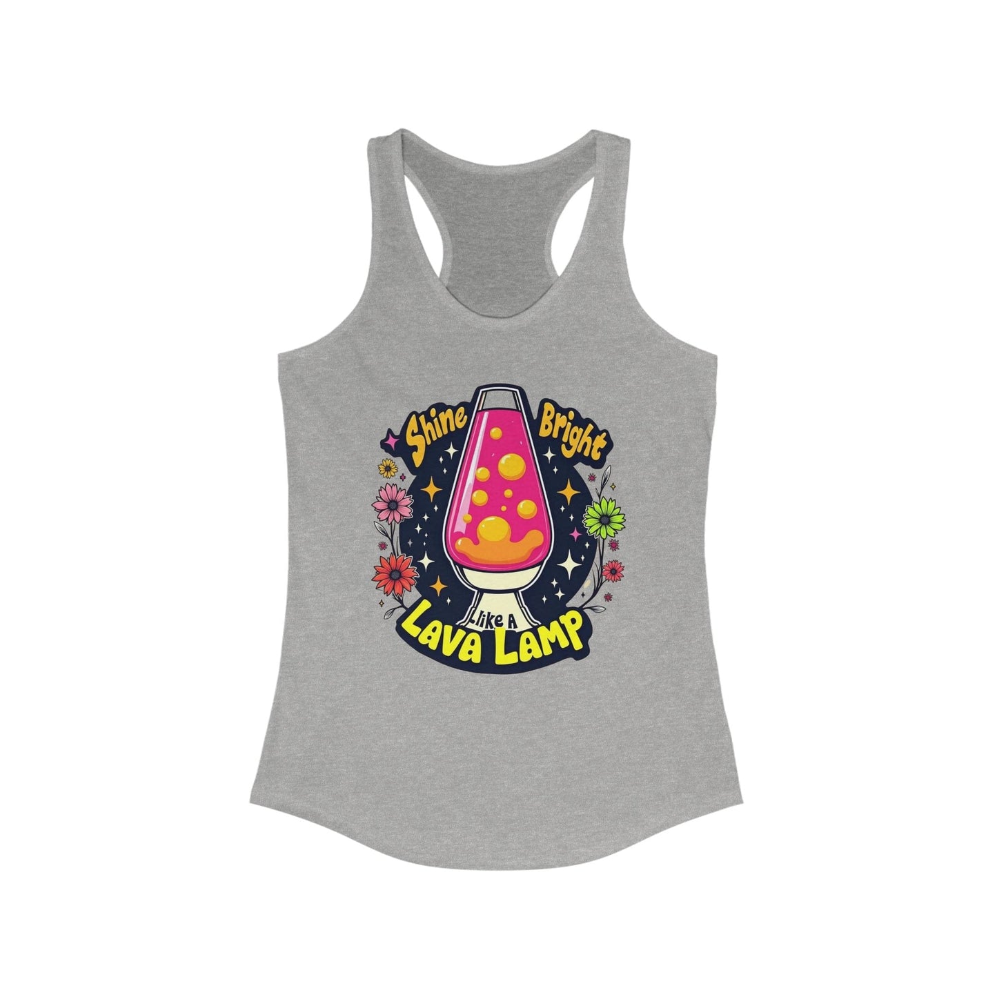 Tank Top - Retro Shine Bright Like a Lava Lamp Design - Women's Ideal