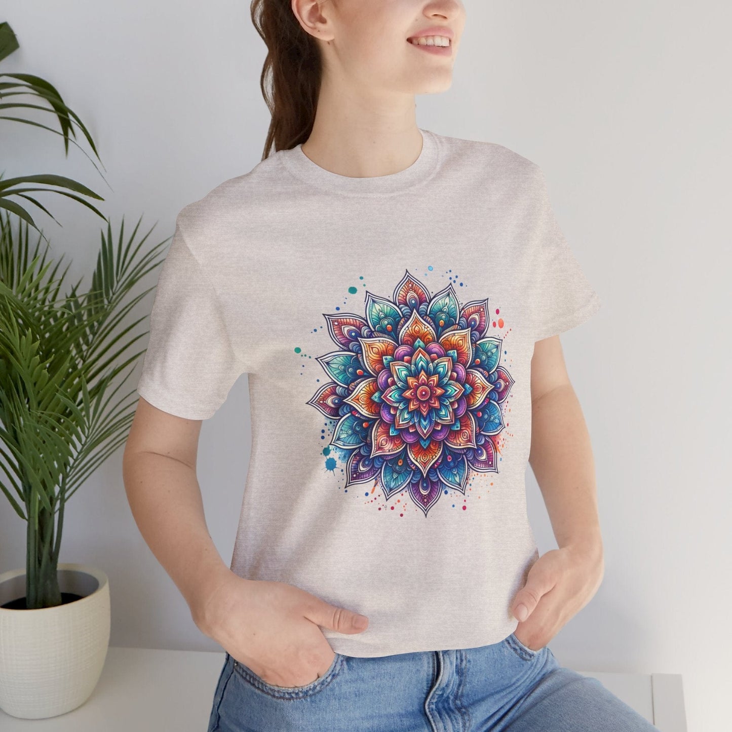Colorful Mandala Unisex Tee | Vibrant & Peaceful Design