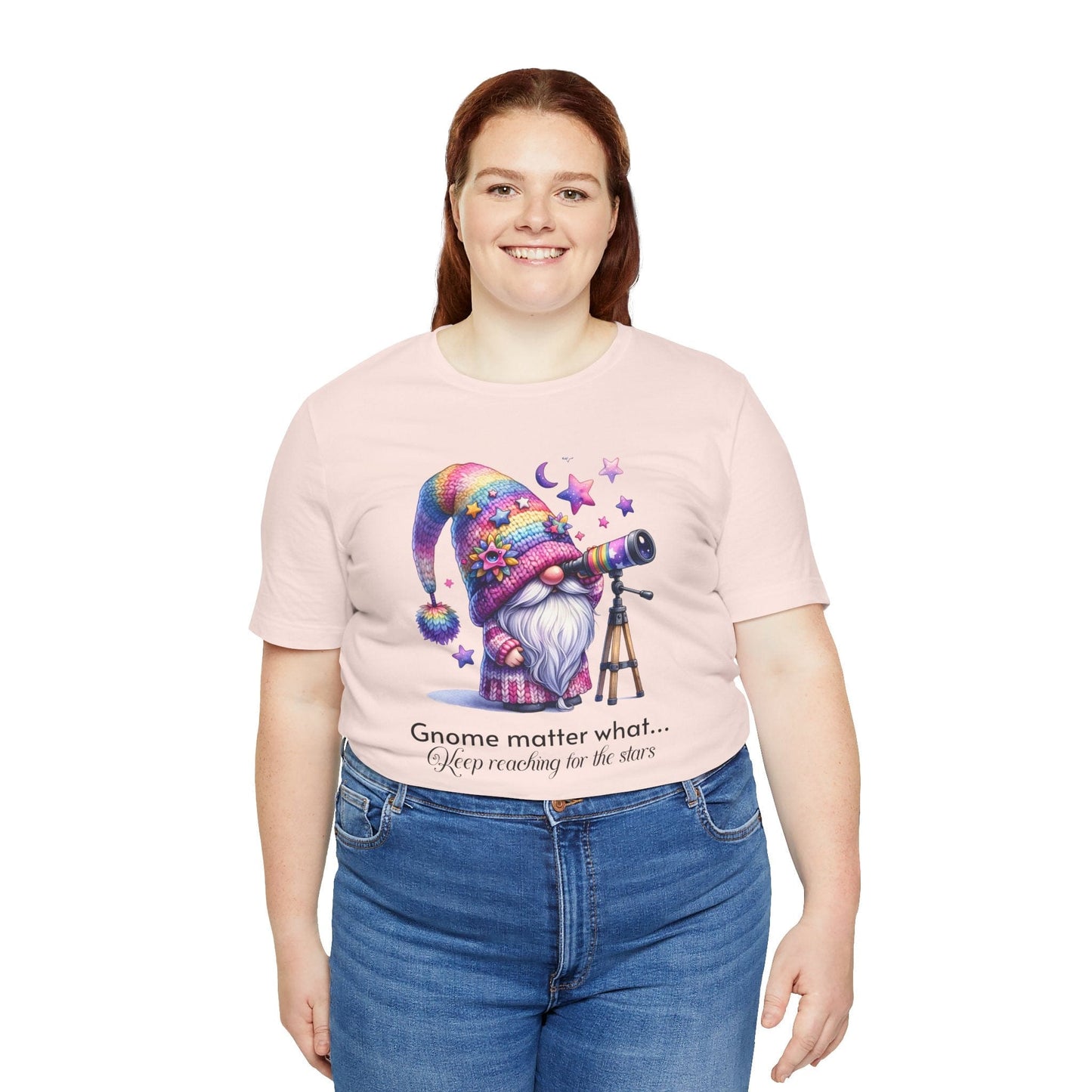 T-Shirt Gnome Matter What Keep Reaching for the Stars