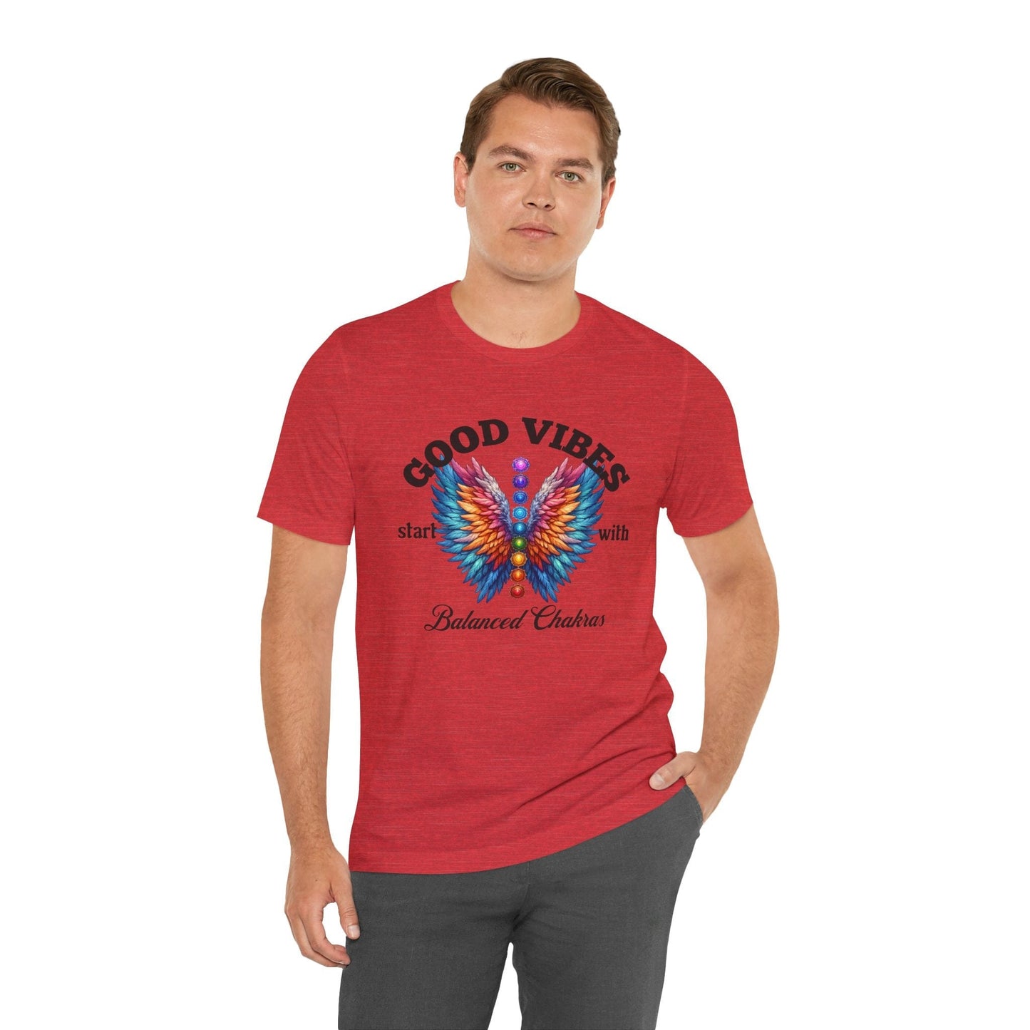Good Vibes Balanced Chakras Unisex Jersey Tee