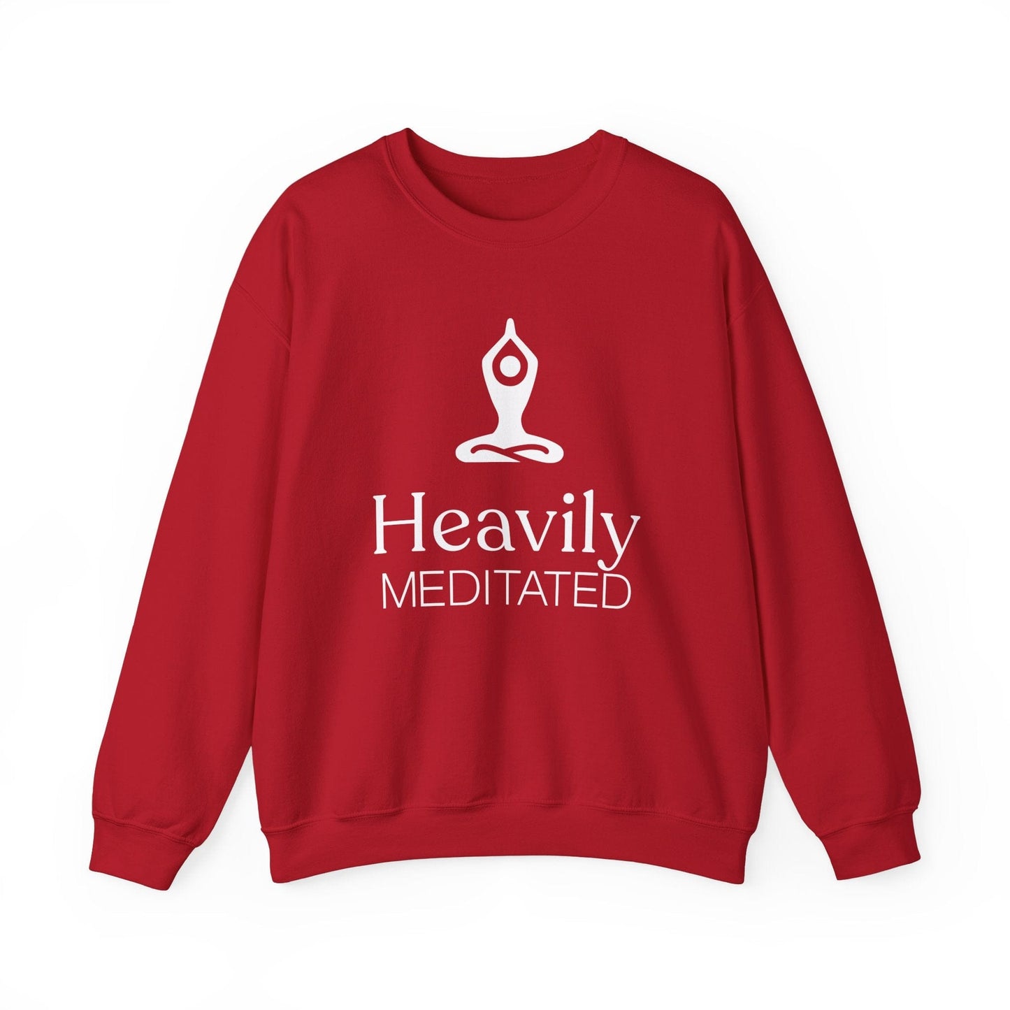 Heavily Meditated Unisex Sweatshirt - Cozy Crewneck for Mindfulness and Relaxation