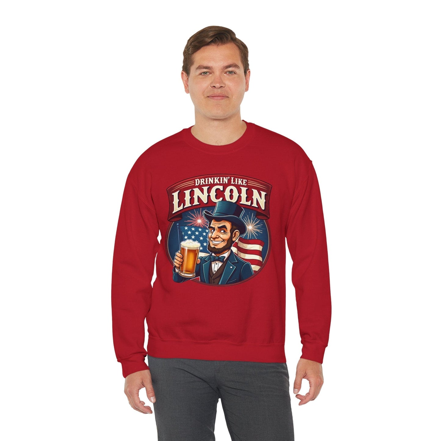 Drinkin' Like Lincoln Crewneck Sweatshirt