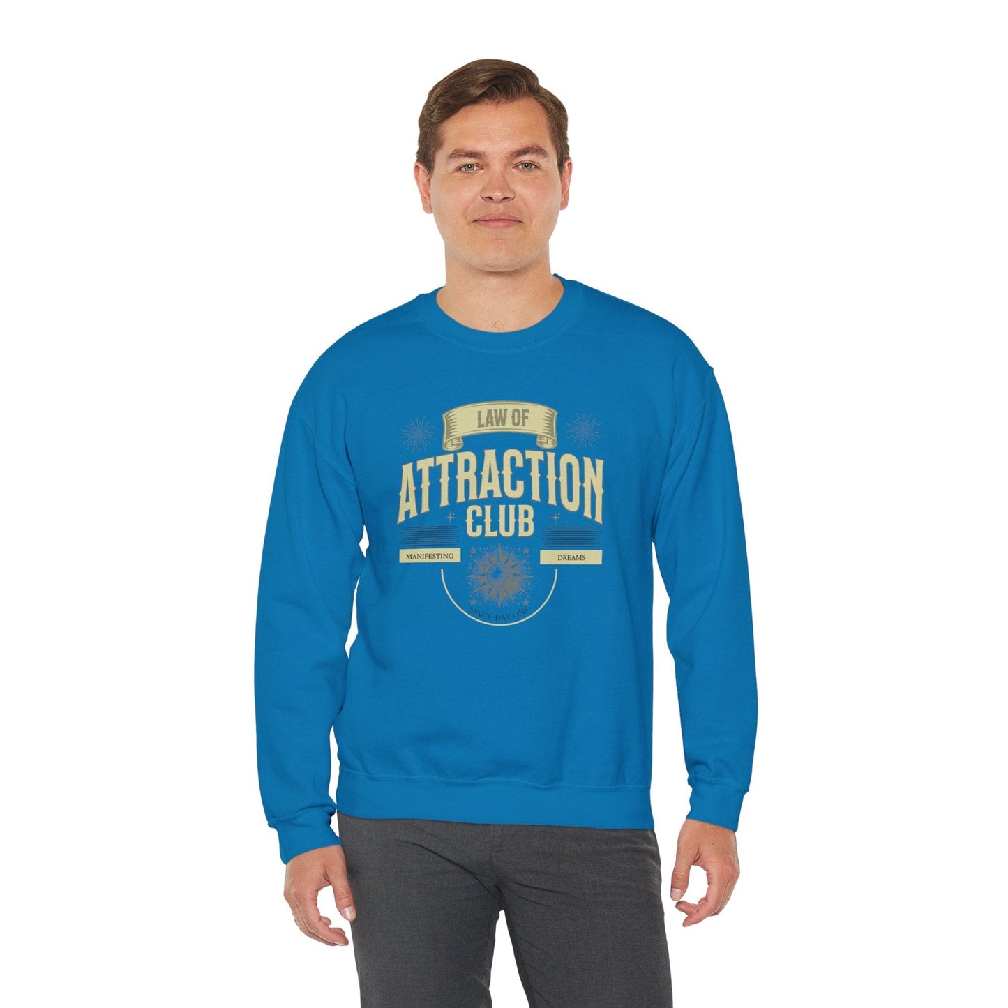 Law of Attraction Club Unisex Heavy Blend Crewneck Sweatshirt - Manifest Your Dreams
