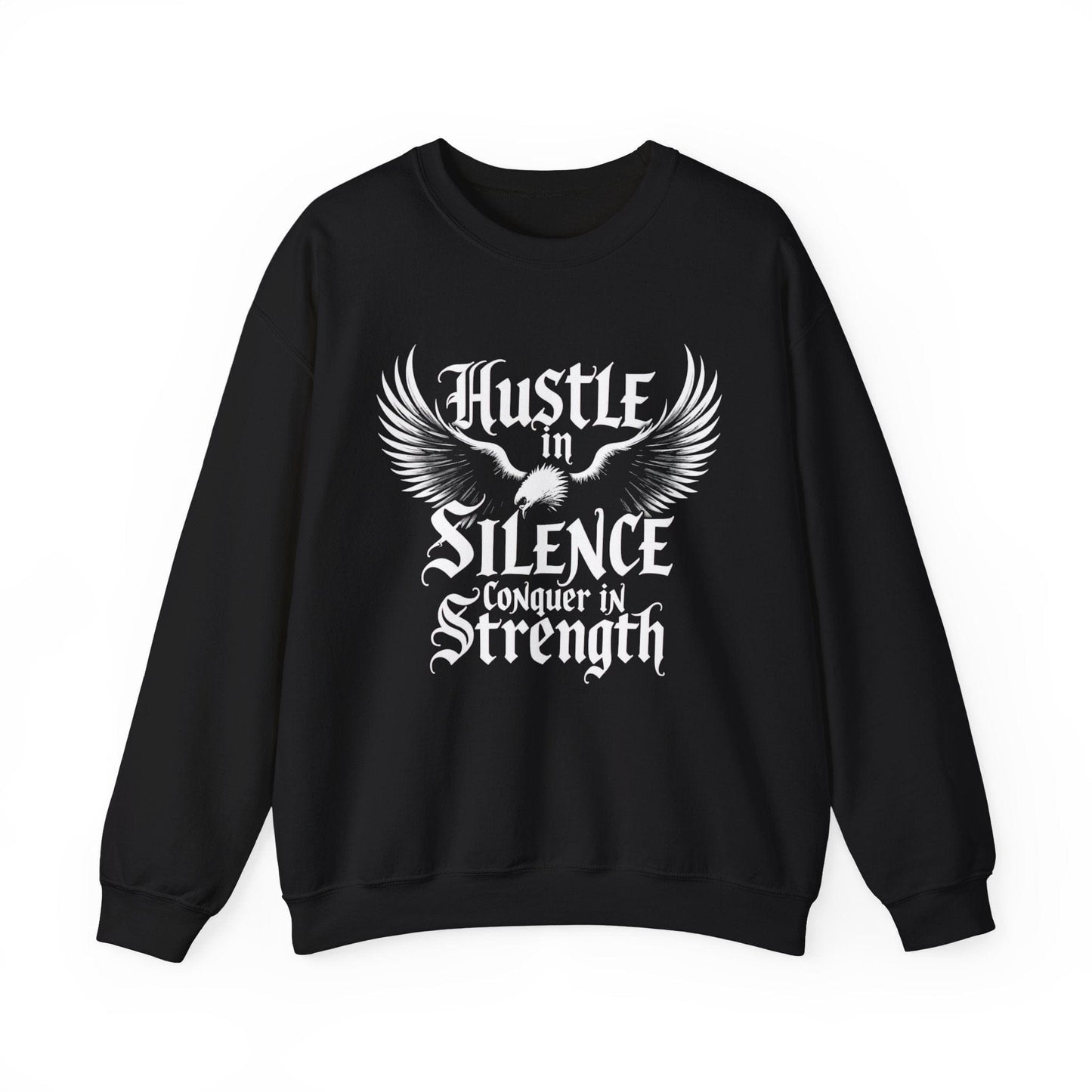 Inspirational Hustle Crewneck Sweatshirt | Motivational & Cozy