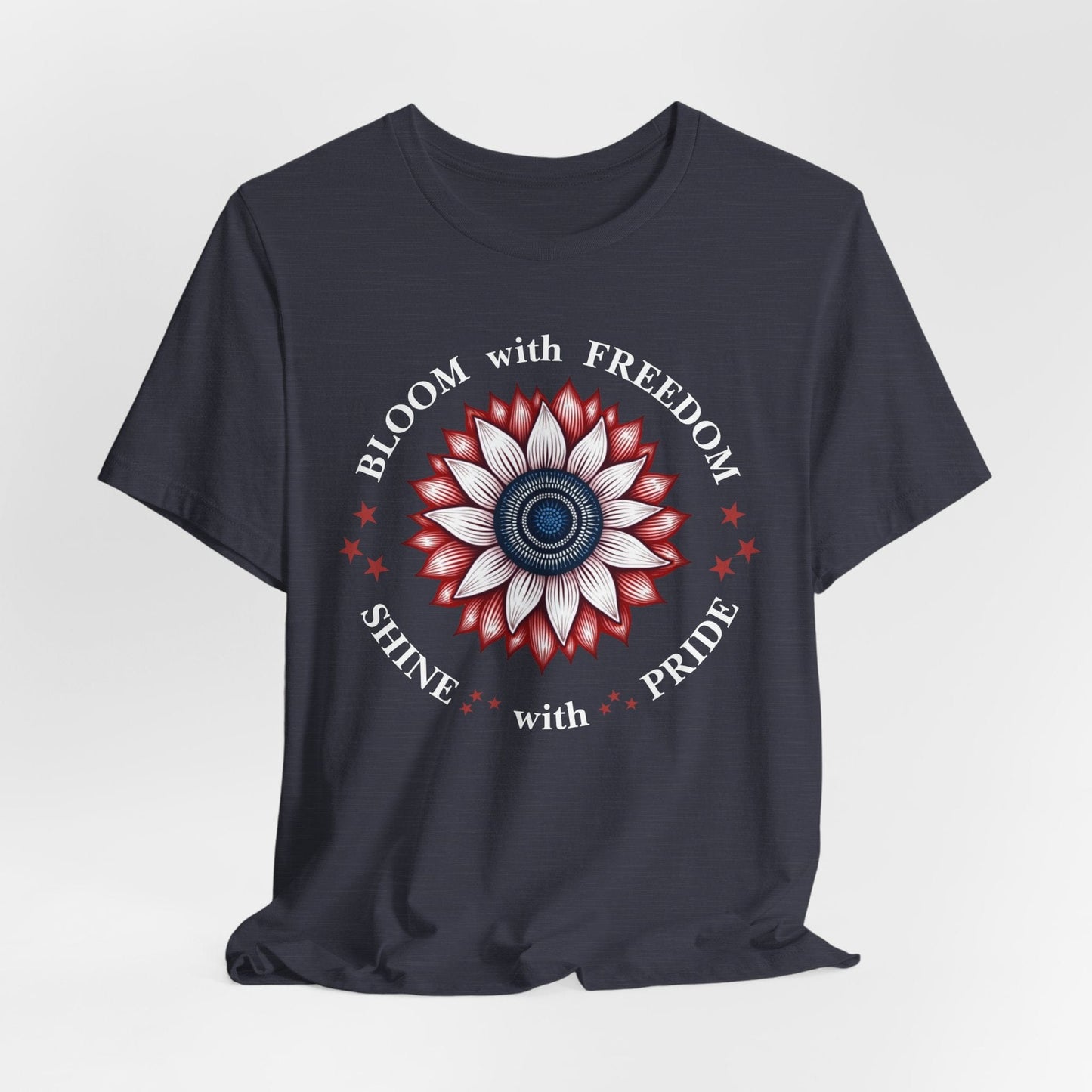 "Bloom with Freedom, Shine with Pride" T-Shirt | Inspirational Design