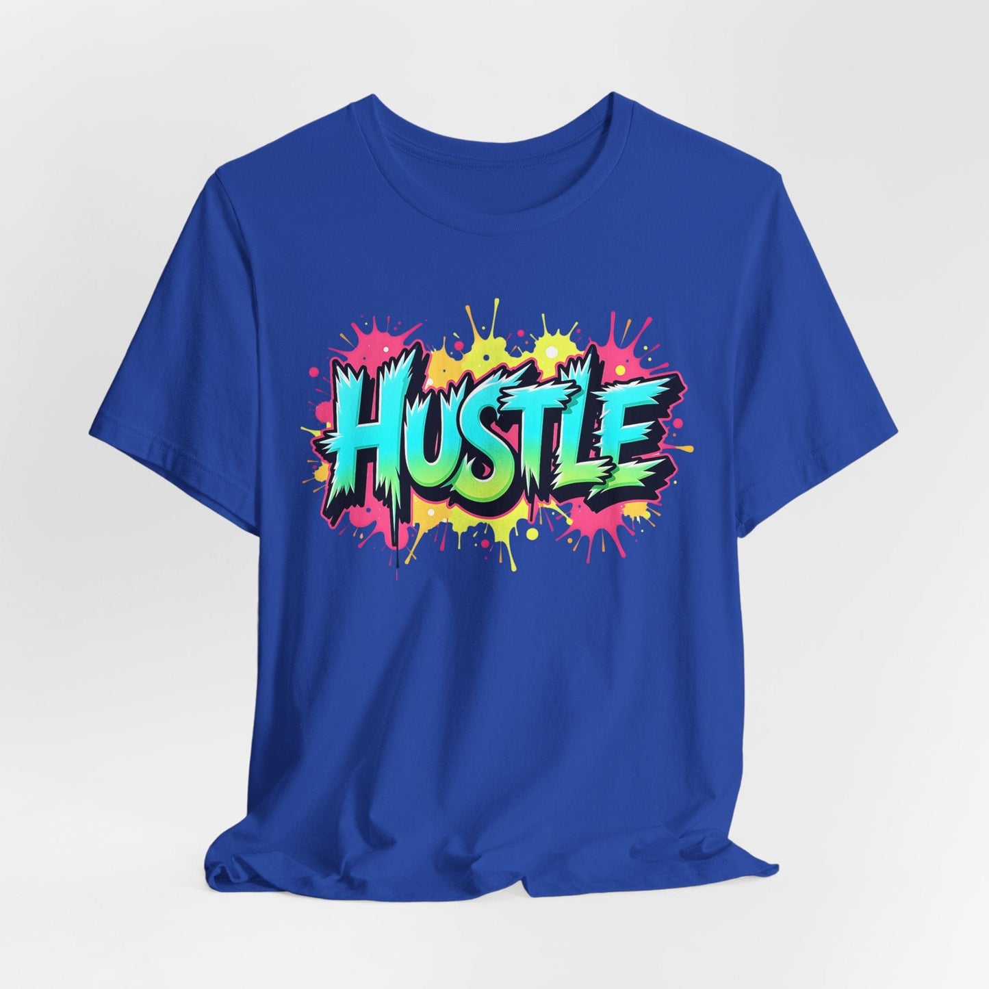 Hustle Short Sleeve Tee - Vibrant Motivational T-Shirt for Entrepreneurs