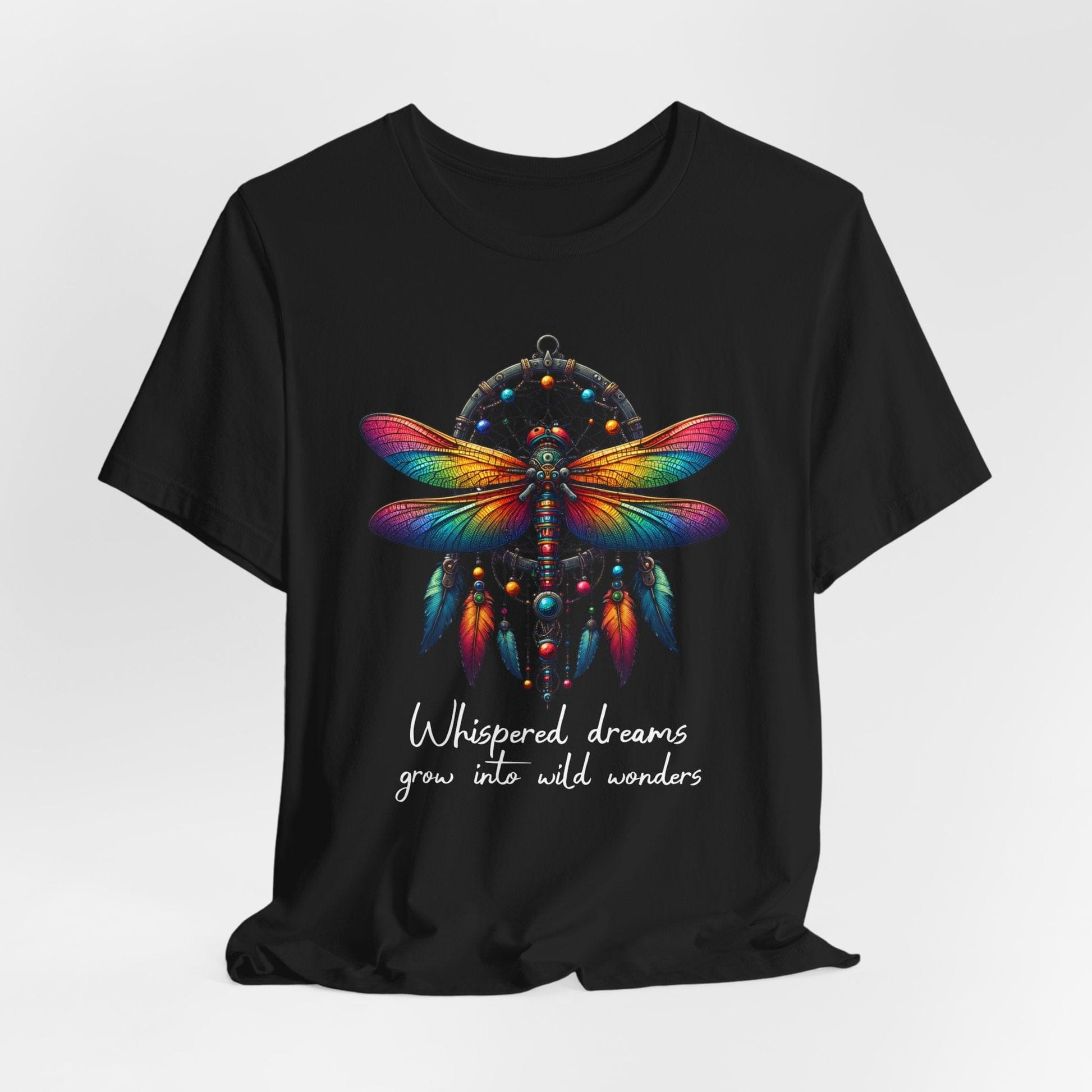 Dreamcatcher Dragonfly Jersey T-Shirt | Boho-Inspired Design