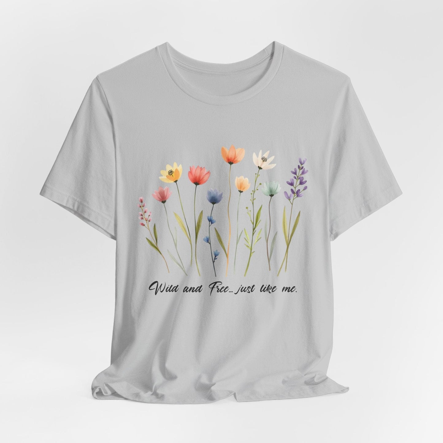 Wildflower Garden Unisex Tee - Floral Short Sleeve Shirt