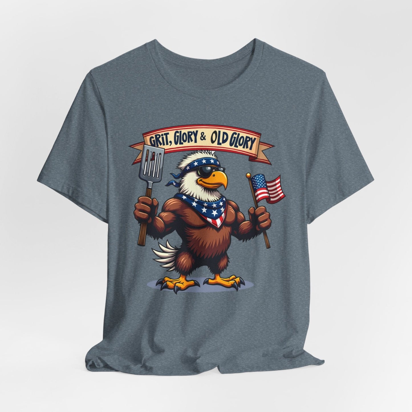 Patriotic Eagle T-Shirt - Grit, Glory & Old Glory