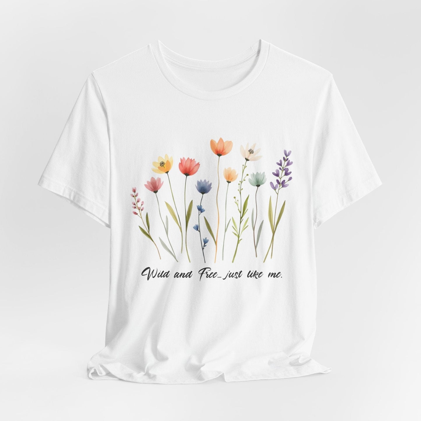 Wildflower Garden Unisex Tee - Floral Short Sleeve Shirt