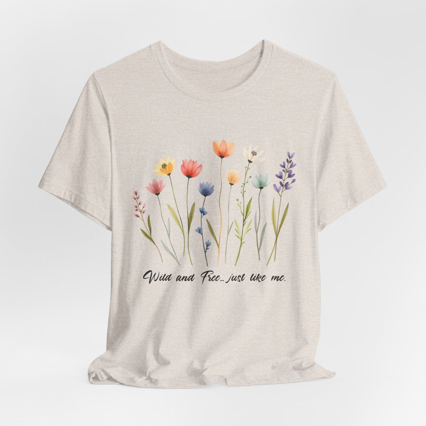 Wildflower Garden Unisex Tee - Floral Short Sleeve Shirt