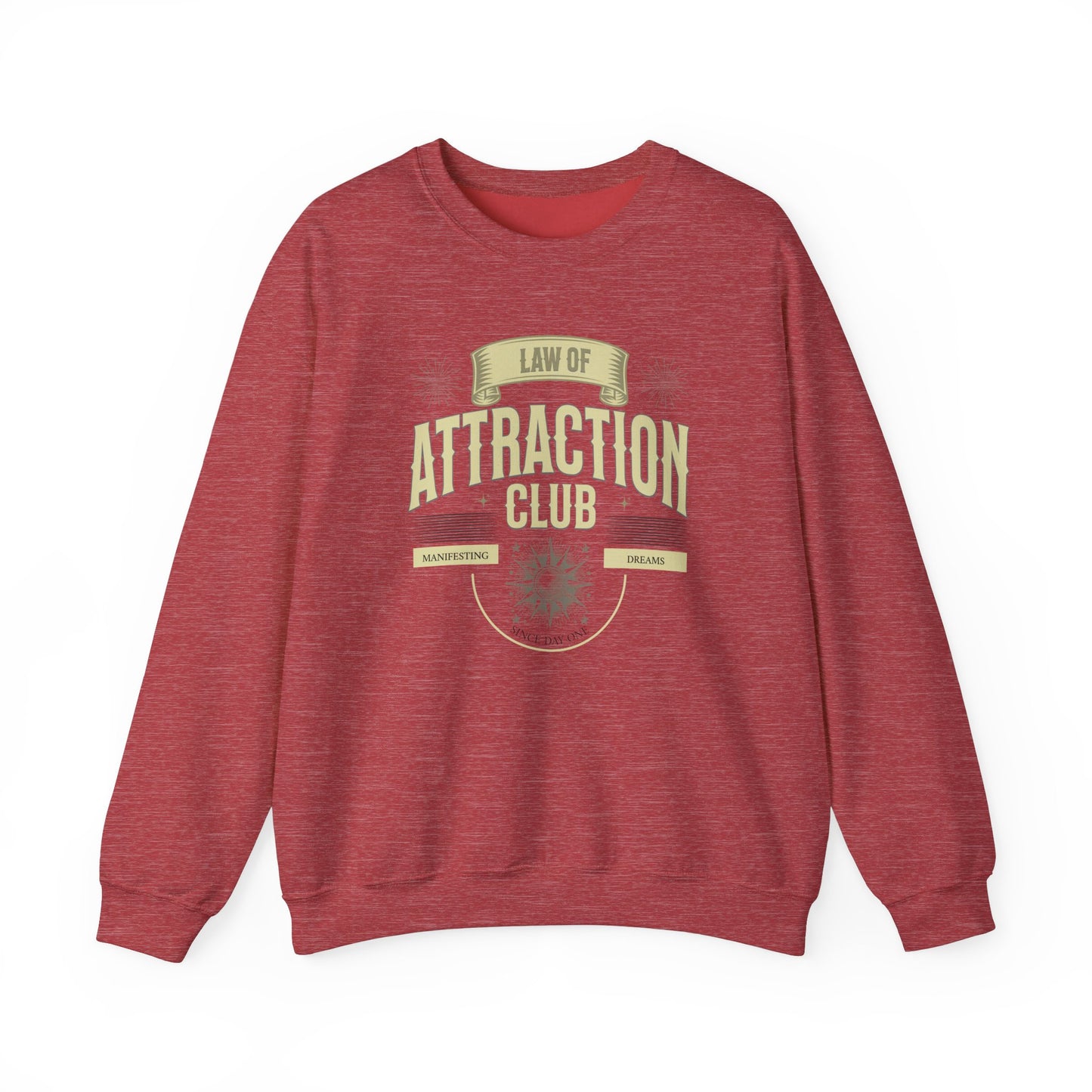 Law of Attraction Club Unisex Heavy Blend Crewneck Sweatshirt - Manifest Your Dreams