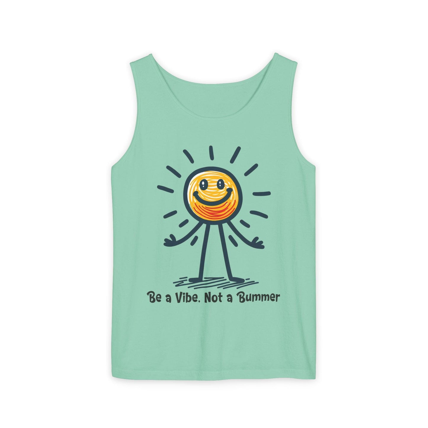 Tank Top Be a Vibe, Not a Bummer Stickman Humor Unisex