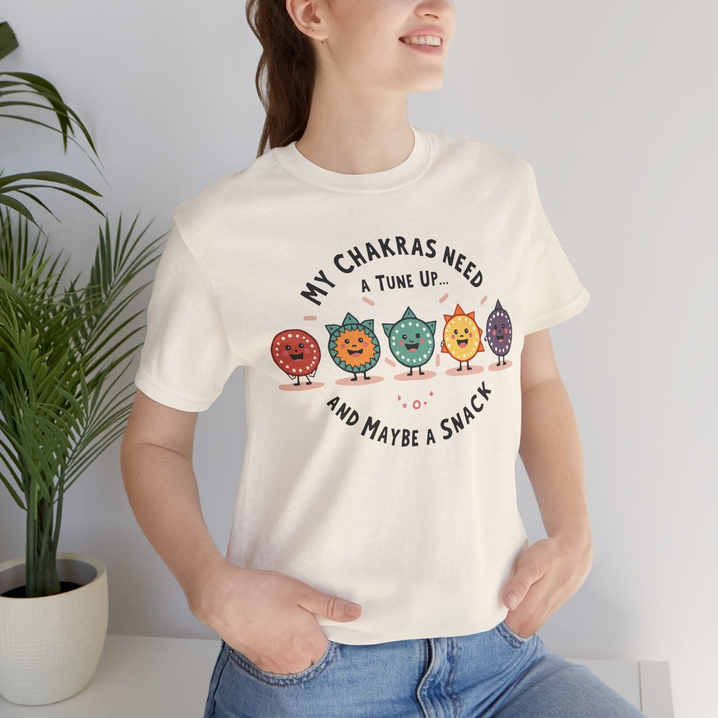 Funny Chakra Tune-Up Unisex Tee for Wellness Lovers