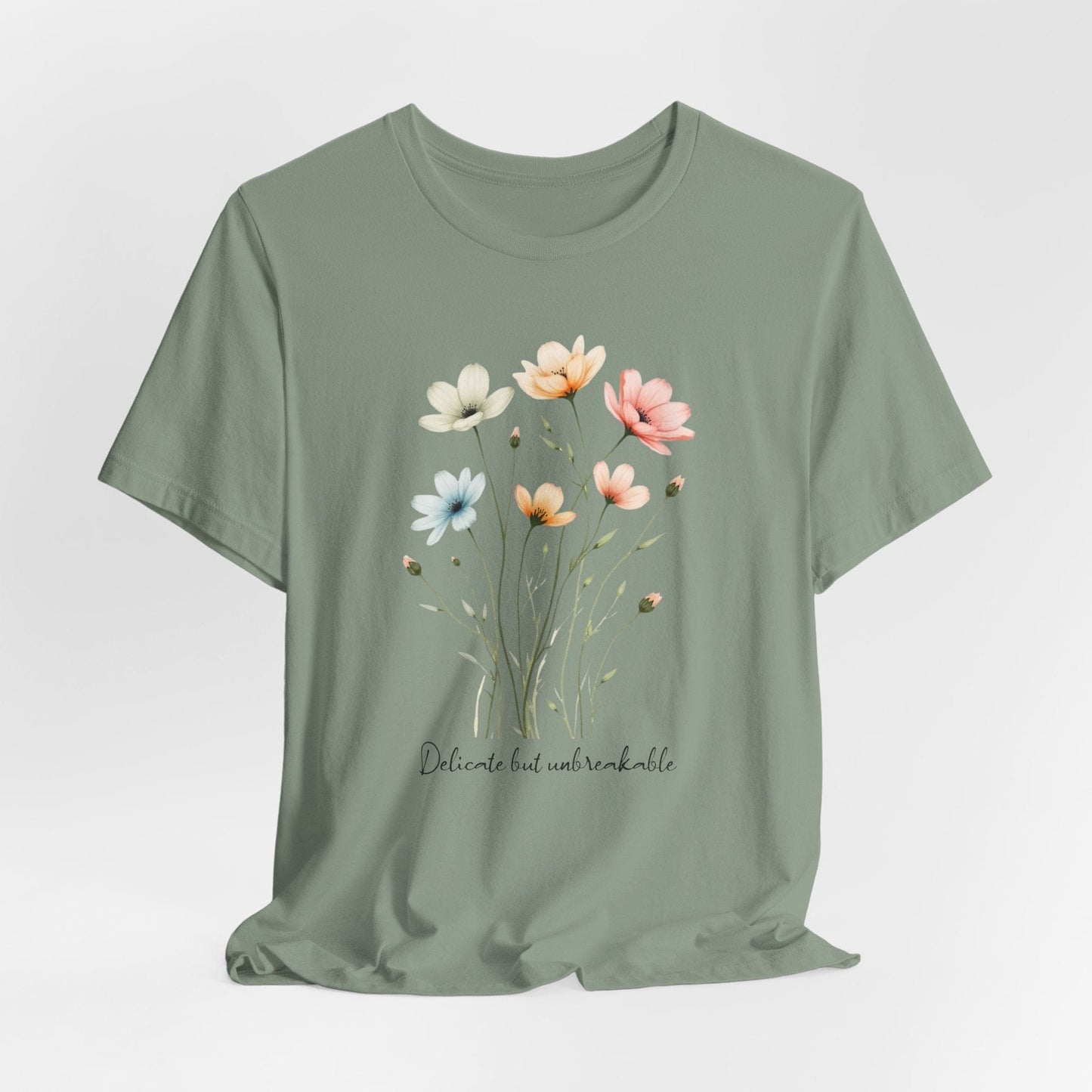 Floral Tee | Delicate but Unbreakable Design