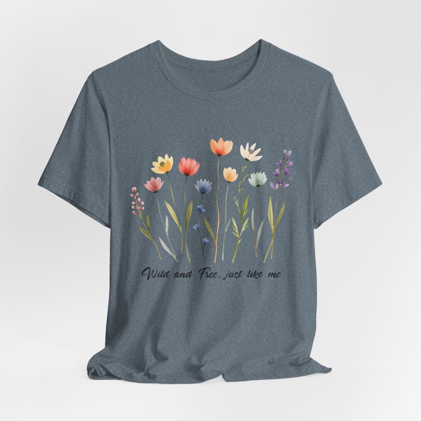 Wildflower Garden Unisex Tee - Floral Short Sleeve Shirt