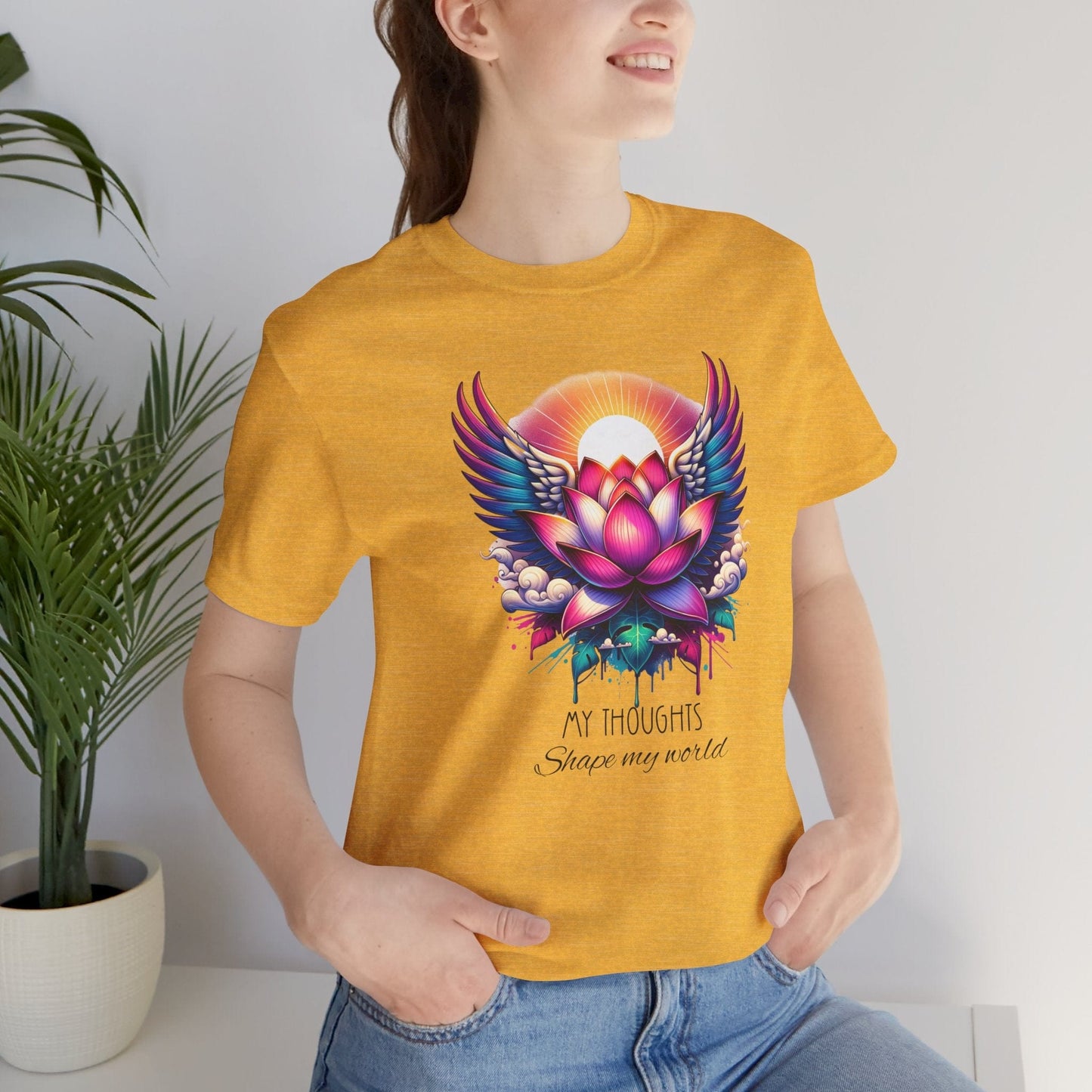 Inspirational Lotus Flower Unisex Jersey Tee