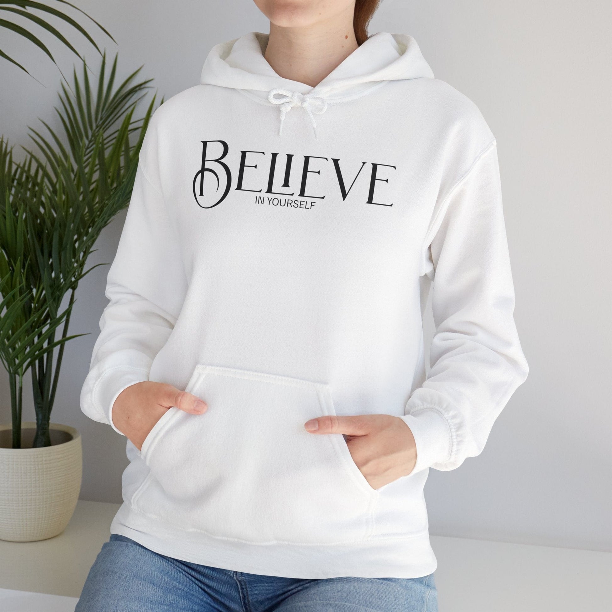 Inspirational Unisex Hooded Sweatshirt | Believe in Yourself