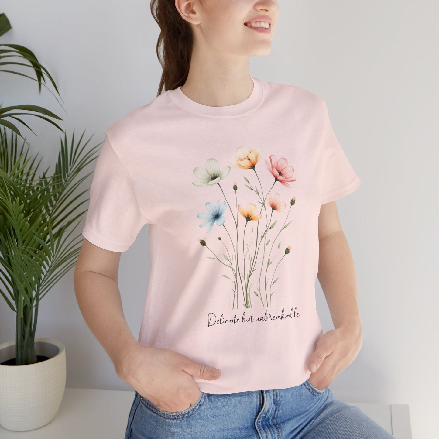 Floral Tee | Delicate but Unbreakable Design