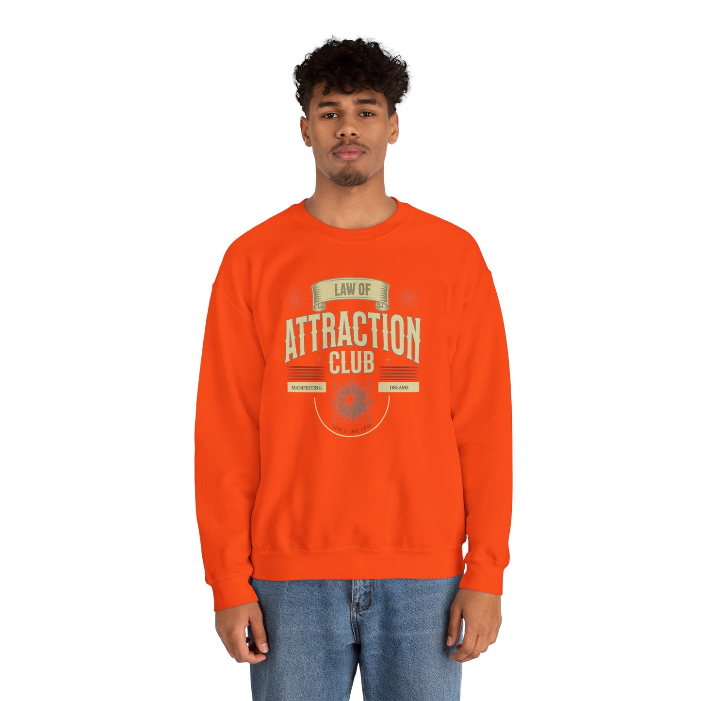 Law of Attraction Club Unisex Heavy Blend Crewneck Sweatshirt - Manifest Your Dreams