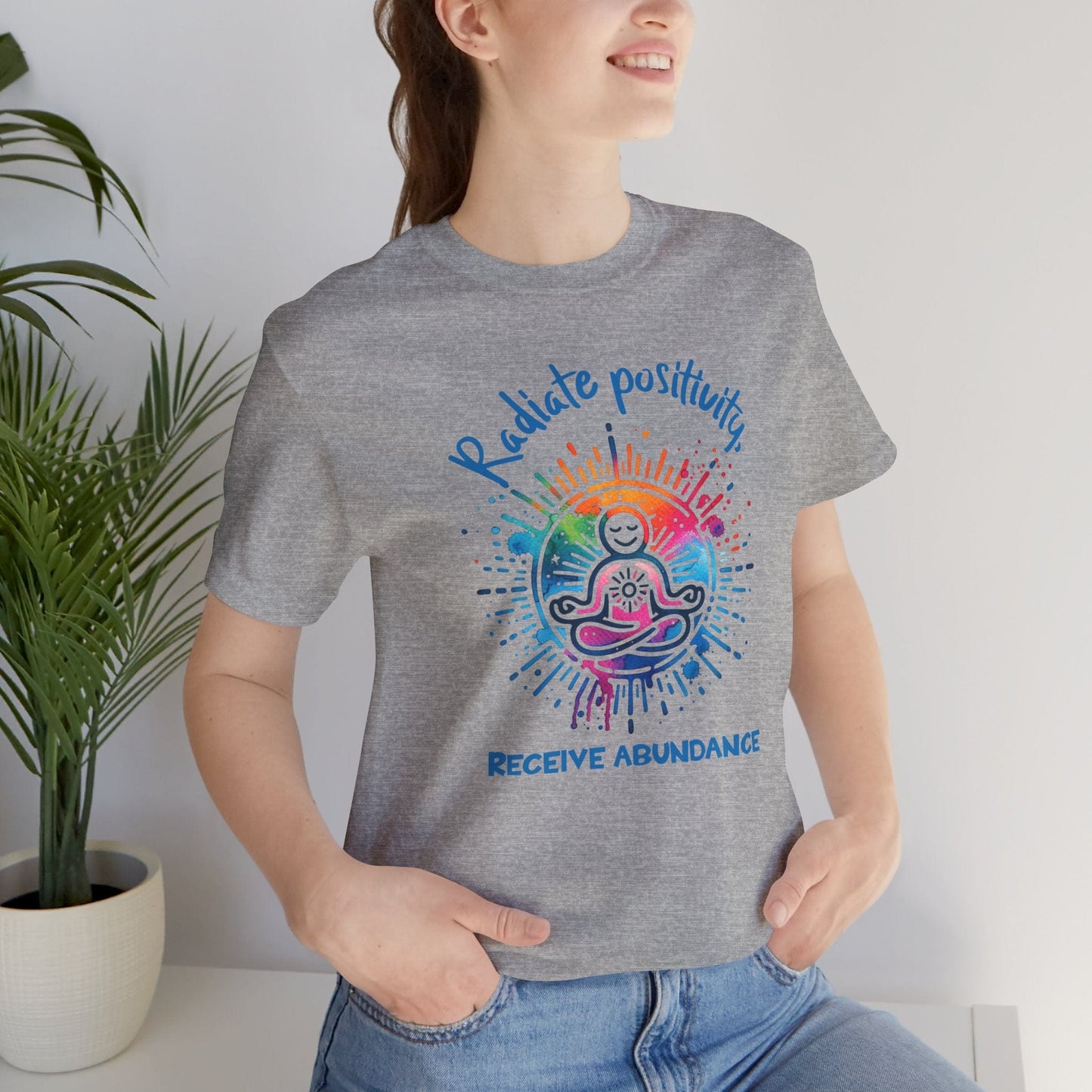 Radiate Positivity Tee - Unisex Jersey Short Sleeve Tee for Abundance Lovers