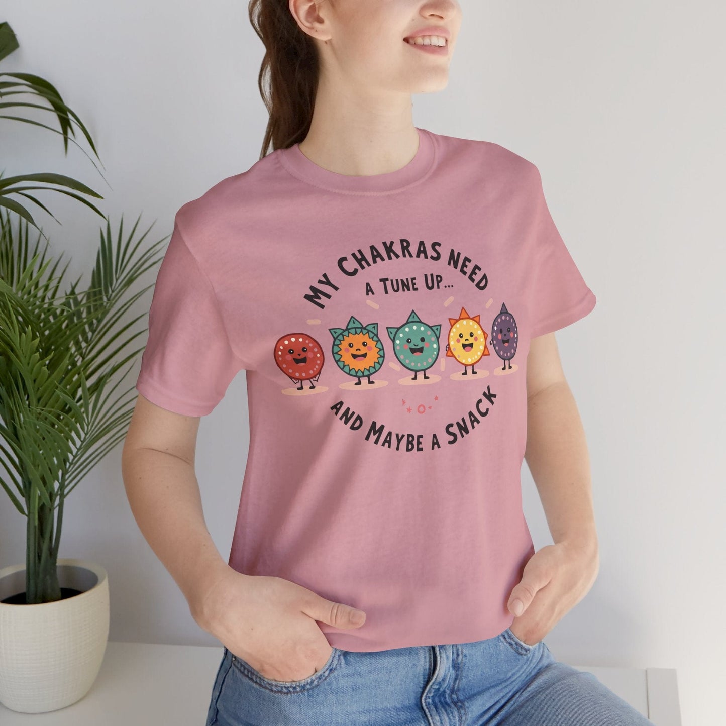 Funny Chakra Tune-Up Unisex Tee for Wellness Lovers