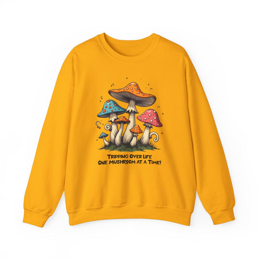 Mushroom Vibes Crewneck Sweatshirt | Relaxed & Trendy
